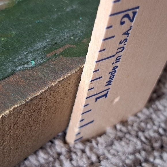 Rosi Art Oil Artist On Wood Painting Original Mallard Duck In Flight Cattails - Picture 11 of 12